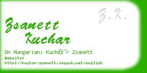 zsanett kuchar business card